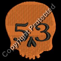 Orange 53 Skull